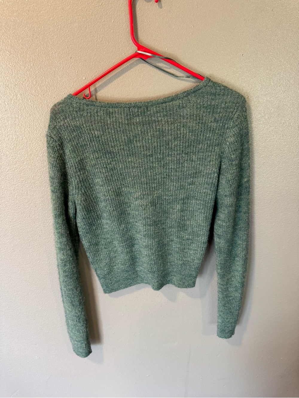 wild fable Sage Green V-Neck Button-Front Knit Top - Picture 2 of 3